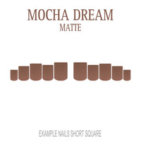 Mocha Dream mocha brown press-on nails