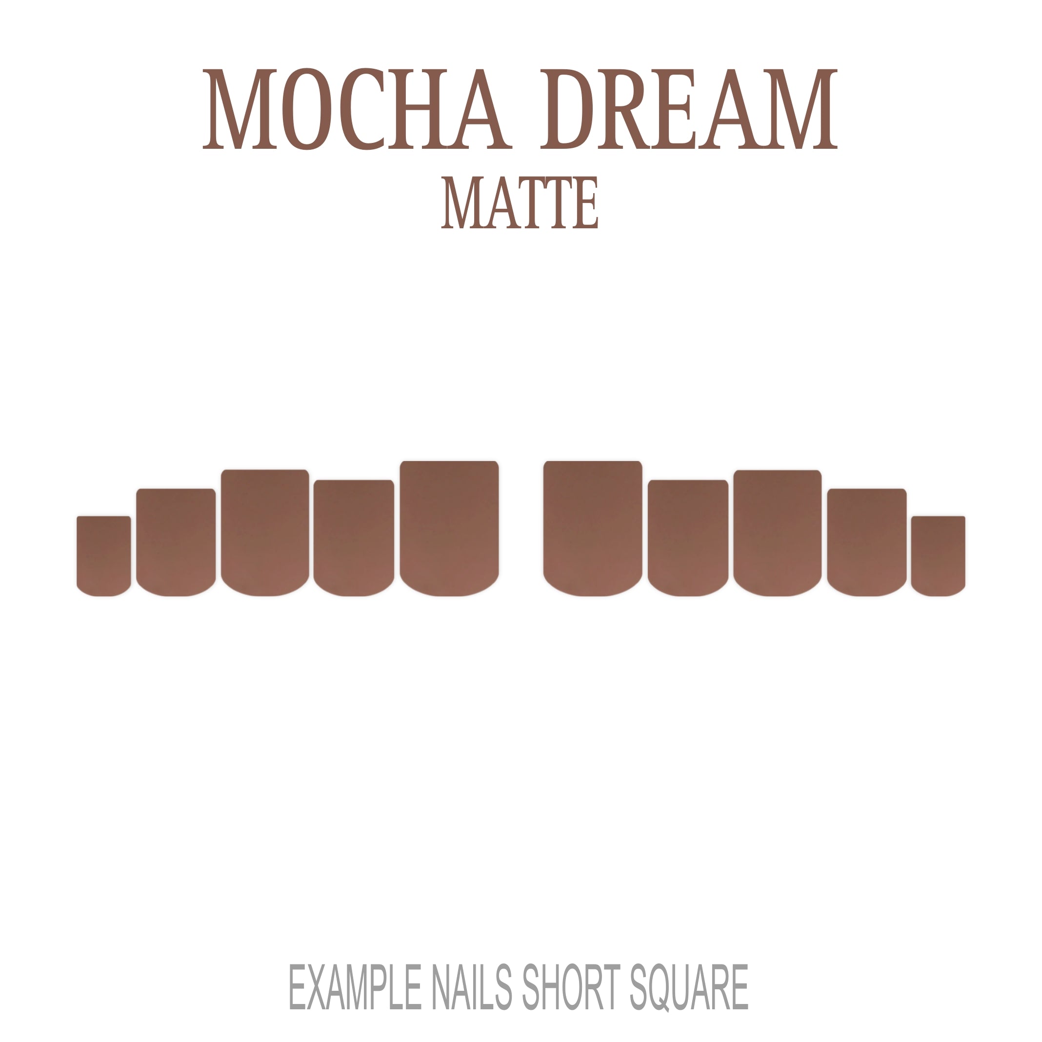 Mocha Dream mocha brown press-on nails