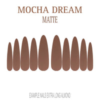 Mocha Dream mocha brown press-on nails