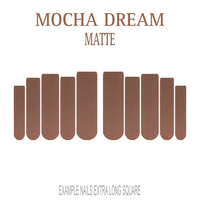 Mocha Dream mocha brown press-on nails