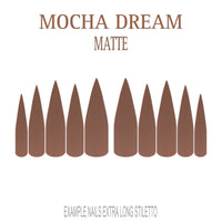 Mocha Dream mocha brown press-on nails
