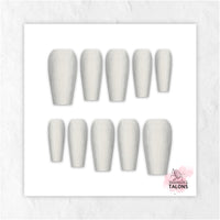 Moondust silver shimmer press-on nails