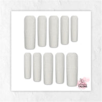 Moondust silver shimmer press-on nails