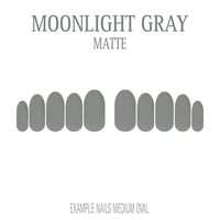 Moonlight Gray cool grey press-on nails