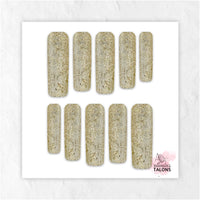 Morning Shimmer glitter press-on nails