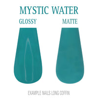 Mystic Water teal press-on nails