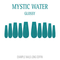 Mystic Water teal press-on nails