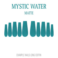 Mystic Water teal press-on nails
