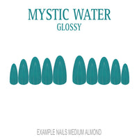 Mystic Water teal press-on nails