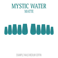 Mystic Water teal press-on nails