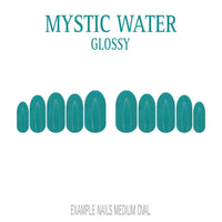 Mystic Water teal press-on nails