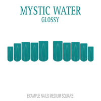Mystic Water teal press-on nails
