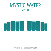 Mystic Water teal press-on nails