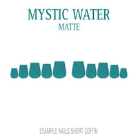Mystic Water teal press-on nails