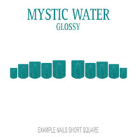 Mystic Water teal press-on nails