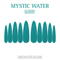 Mystic Water teal press-on nails