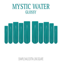 Mystic Water teal press-on nails