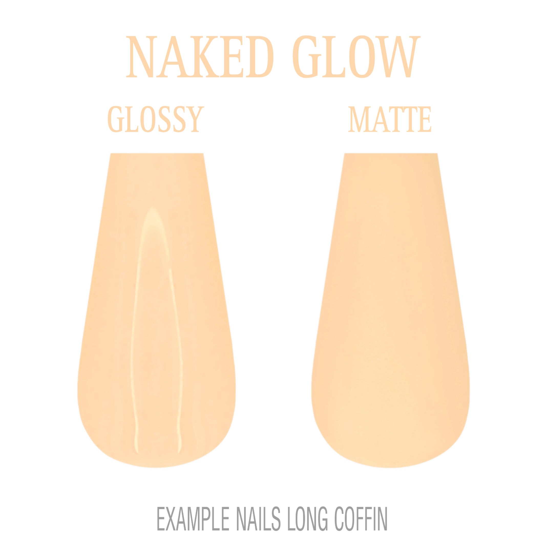 Naked Glow nude press-on nails