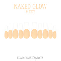 Naked Glow nude French tip nails
