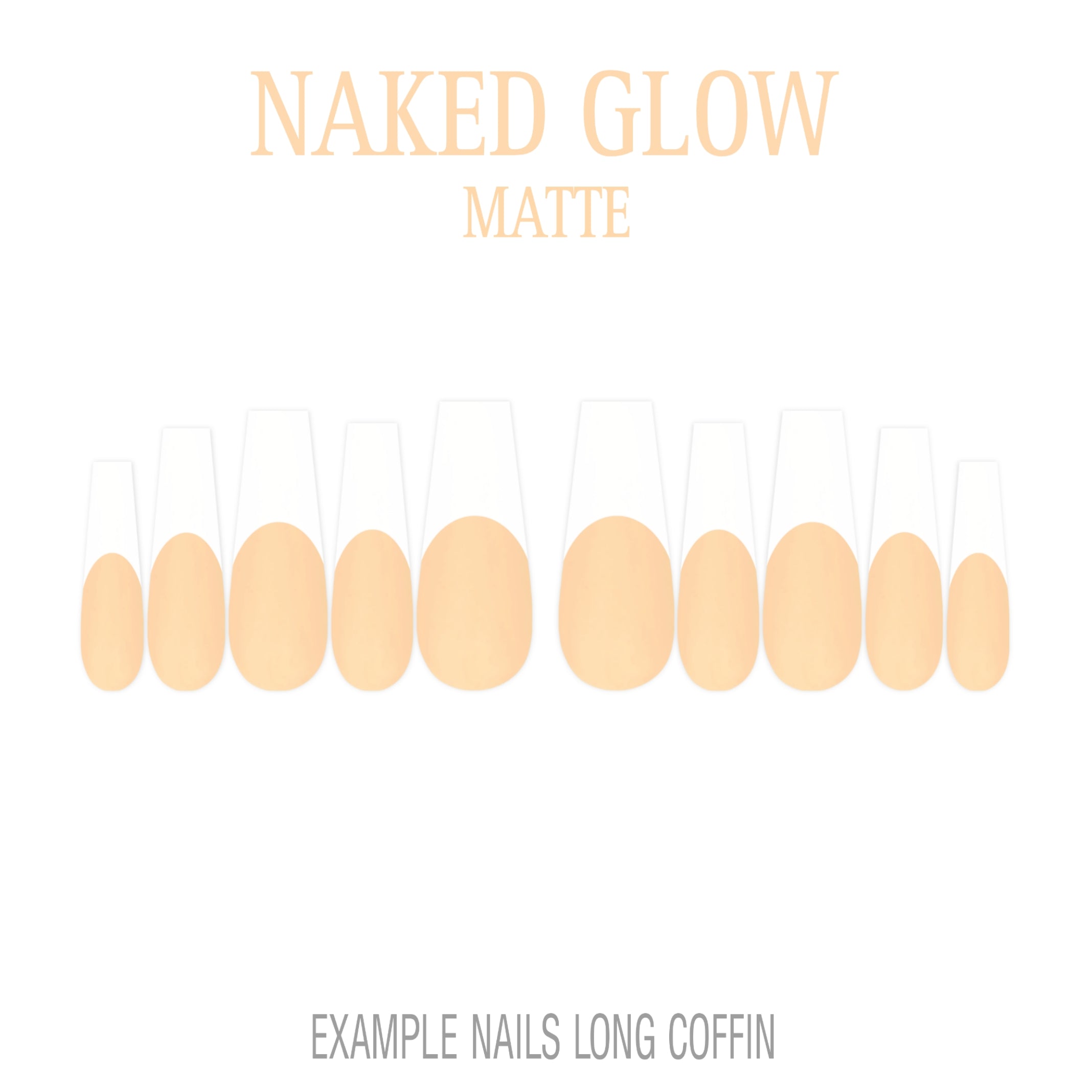 Naked Glow nude French tip nails