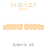 Naked Glow nude French tip nails