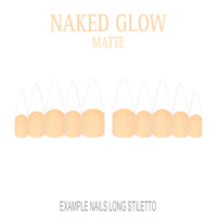 Naked Glow nude French tip nails