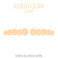 Naked Glow nude French tip nails