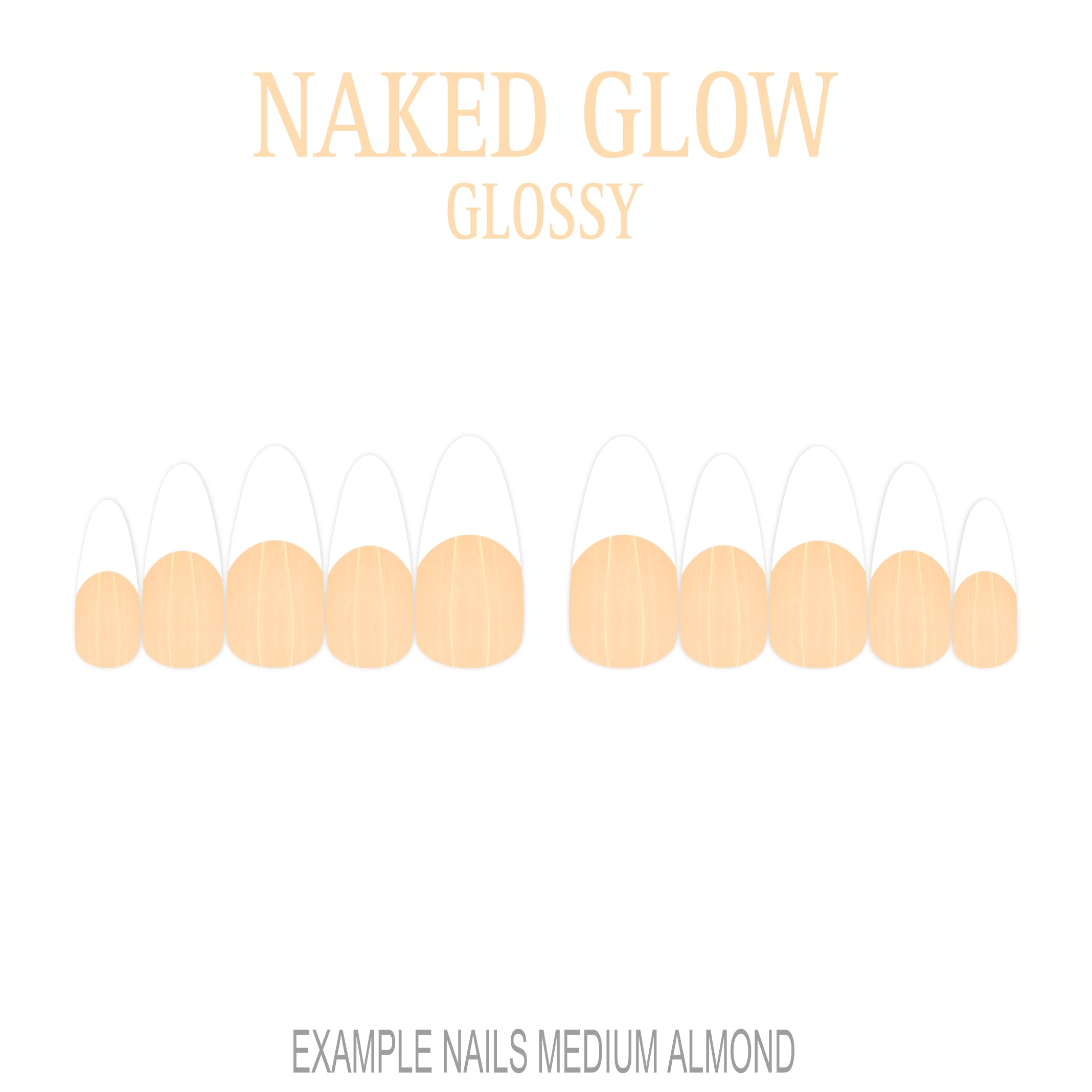 Naked Glow nude French tip nails