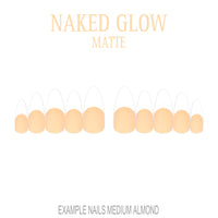 Naked Glow nude French tip nails
