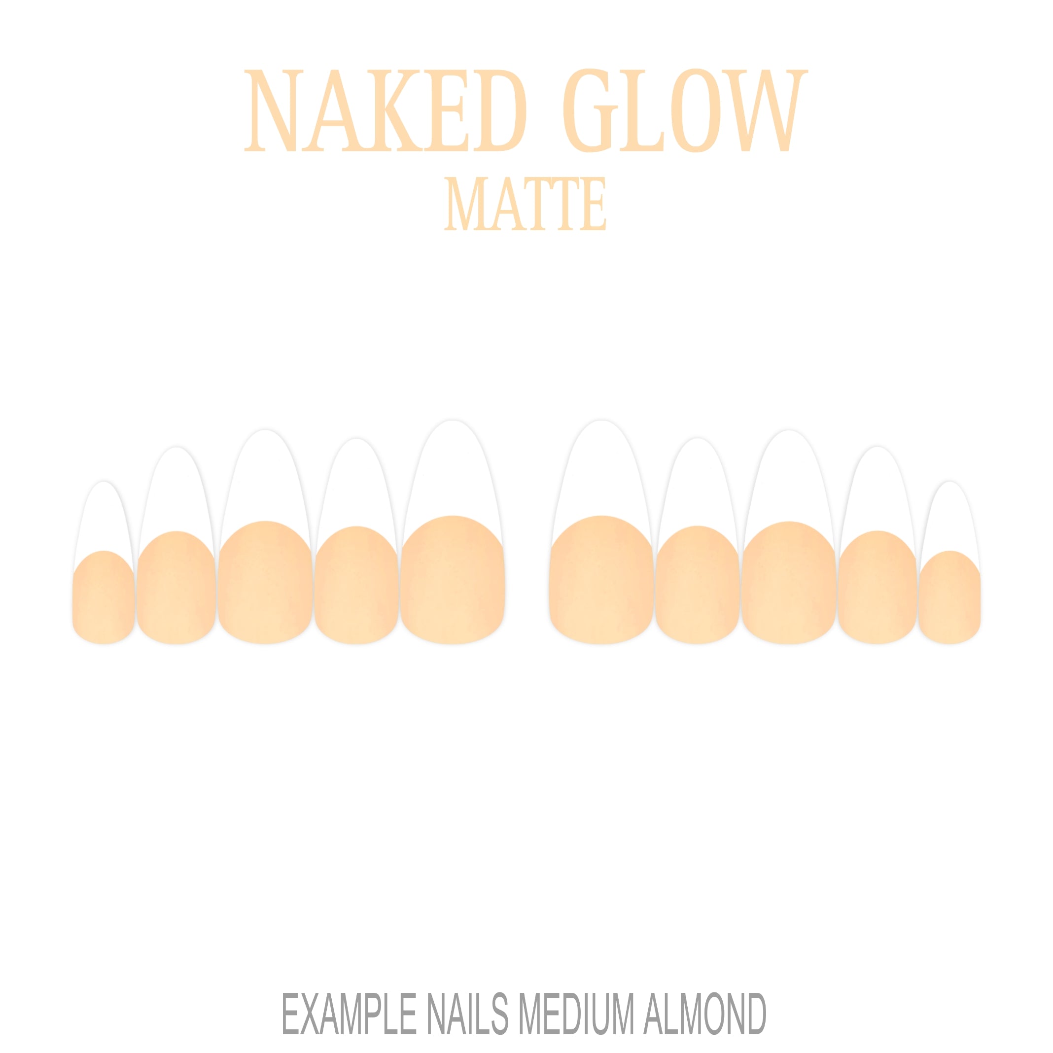 Naked Glow nude French tip nails