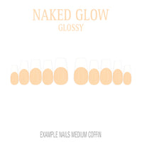 Naked Glow nude French tip nails