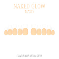 Naked Glow nude French tip nails