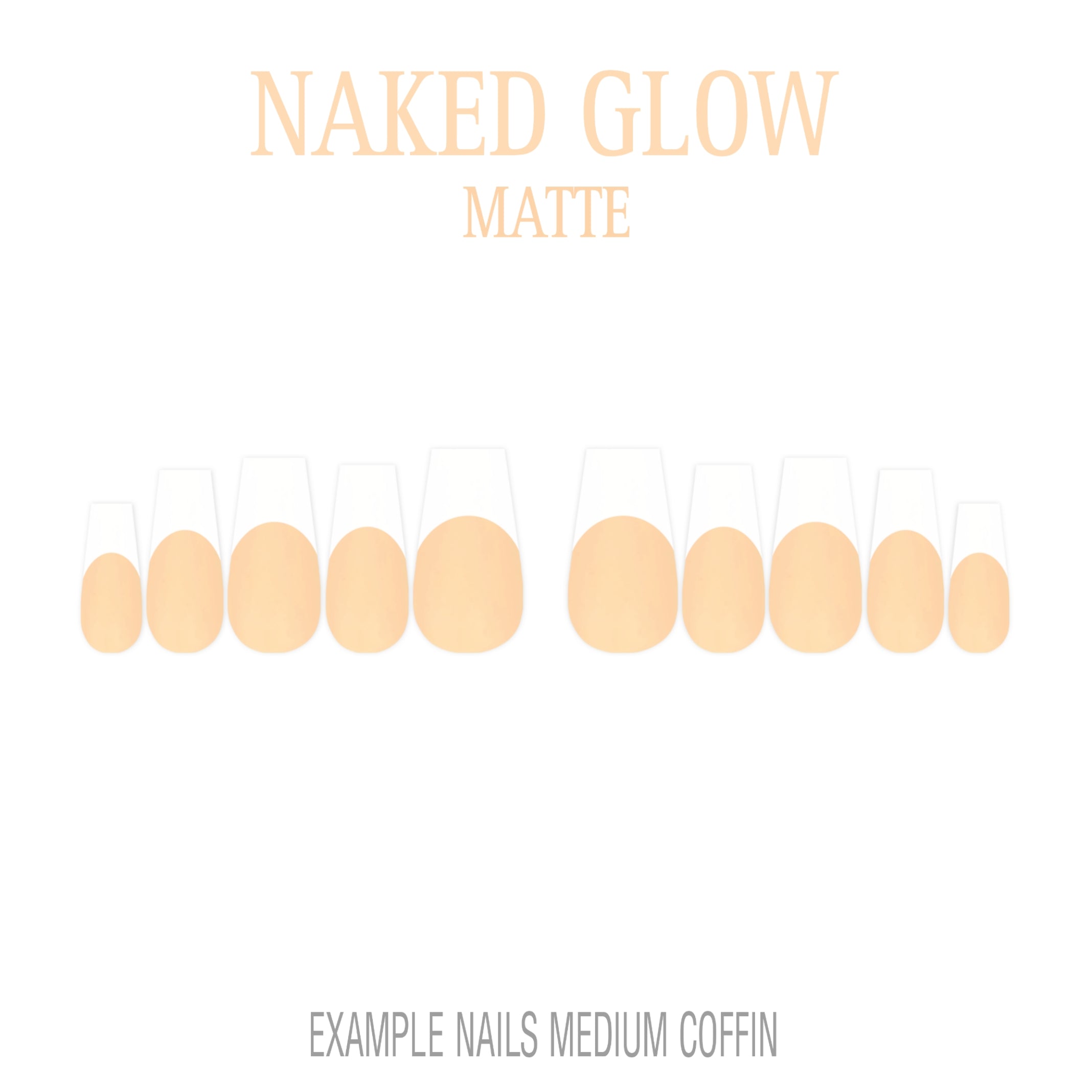 Naked Glow nude French tip nails