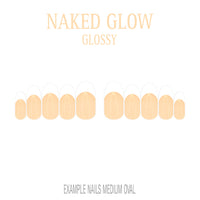 Naked Glow nude French tip nails