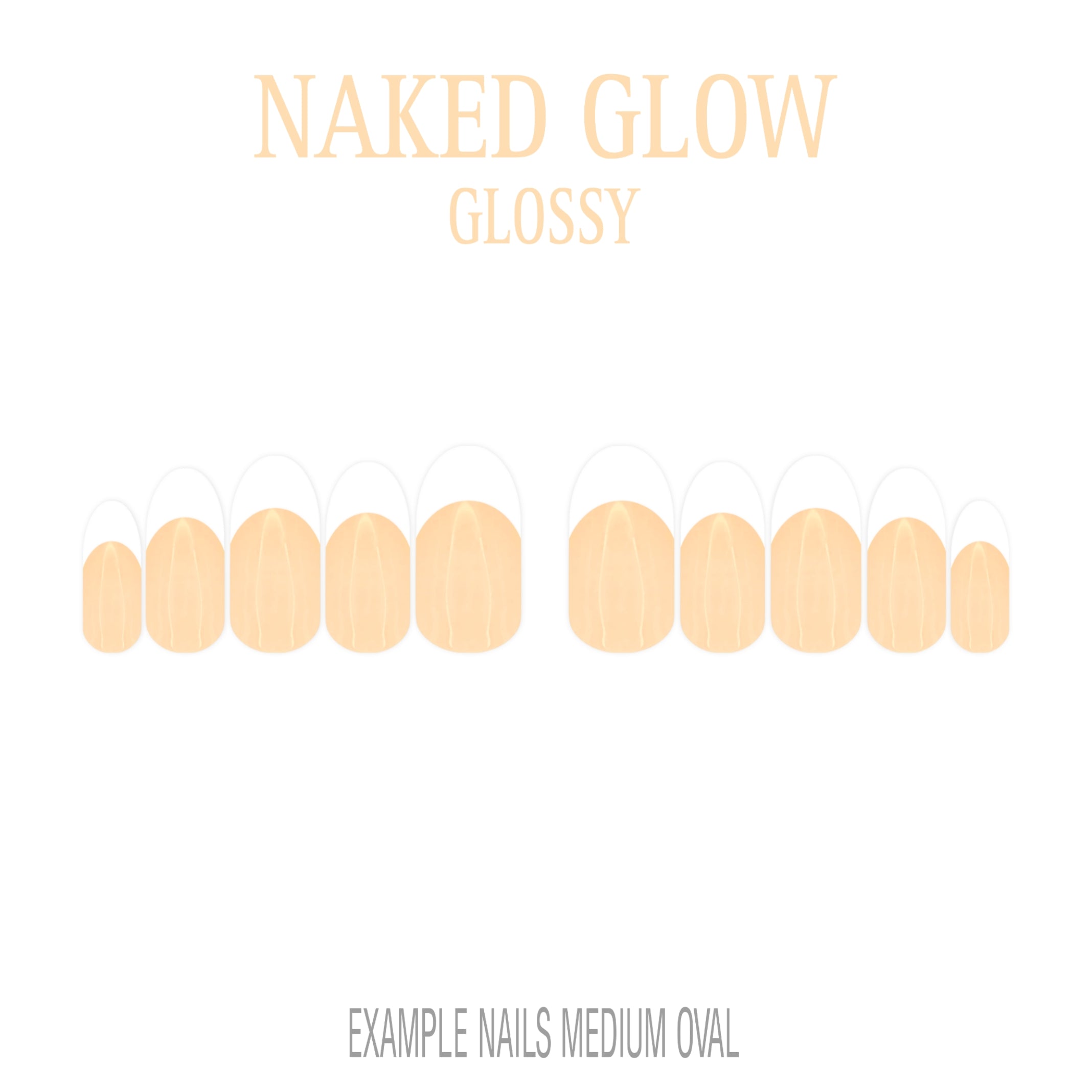 Naked Glow nude French tip nails