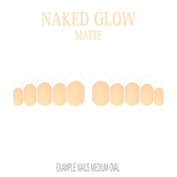 Naked Glow nude French tip nails