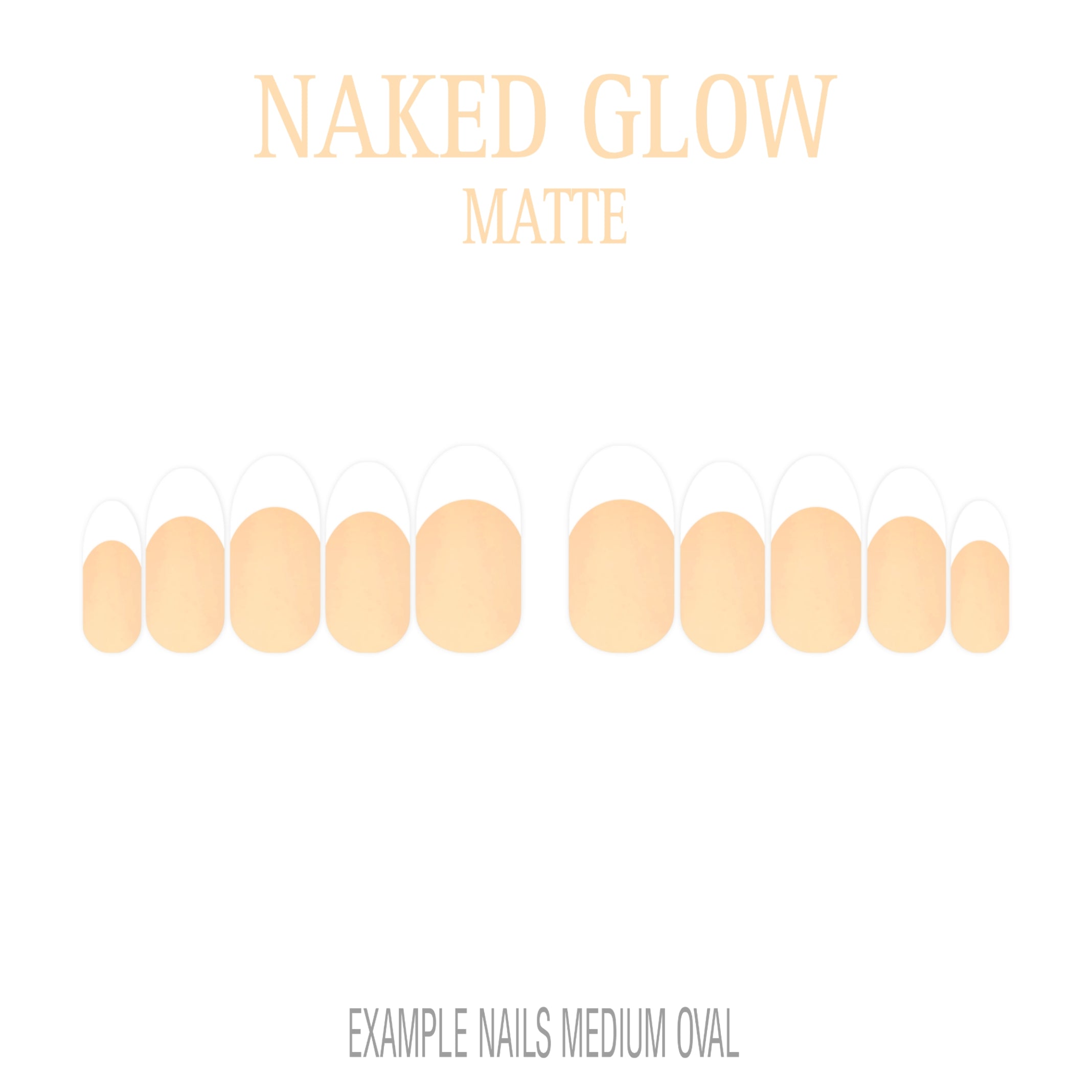 Naked Glow nude French tip nails