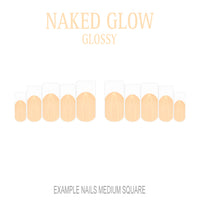 Naked Glow nude French tip nails