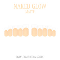 Naked Glow nude French tip nails