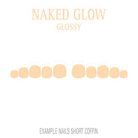 Naked Glow nude French tip nails