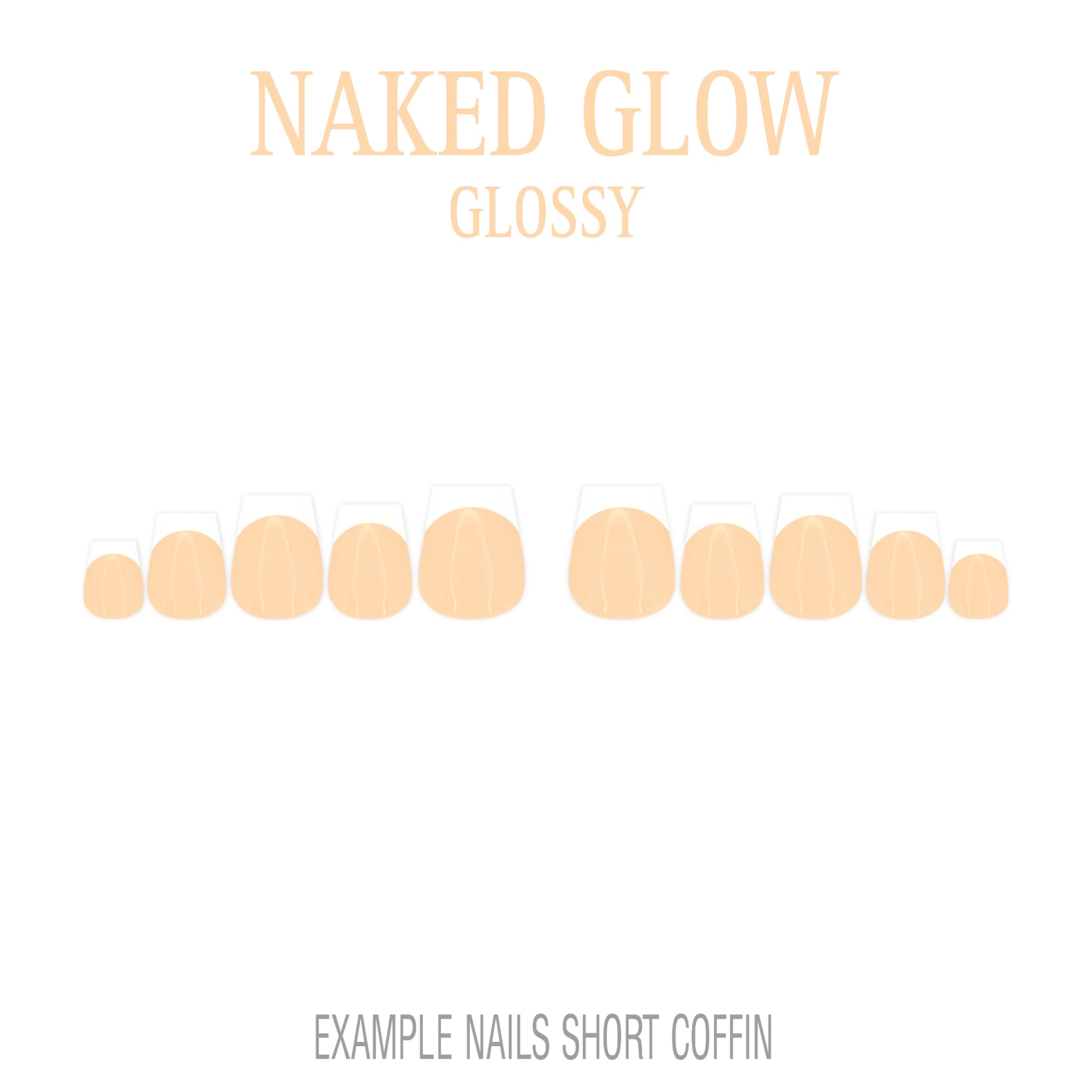 Naked Glow nude French tip nails