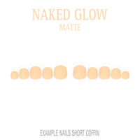 Naked Glow nude French tip nails