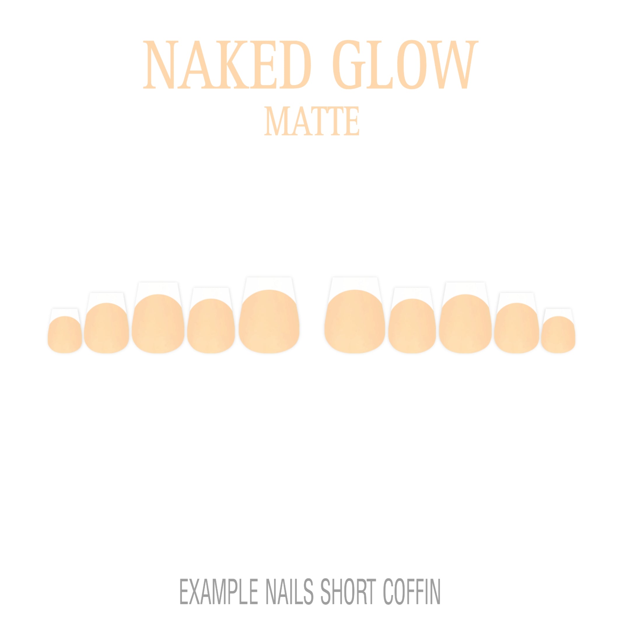 Naked Glow nude French tip nails