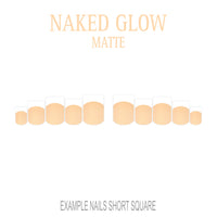 Naked Glow nude French tip nails