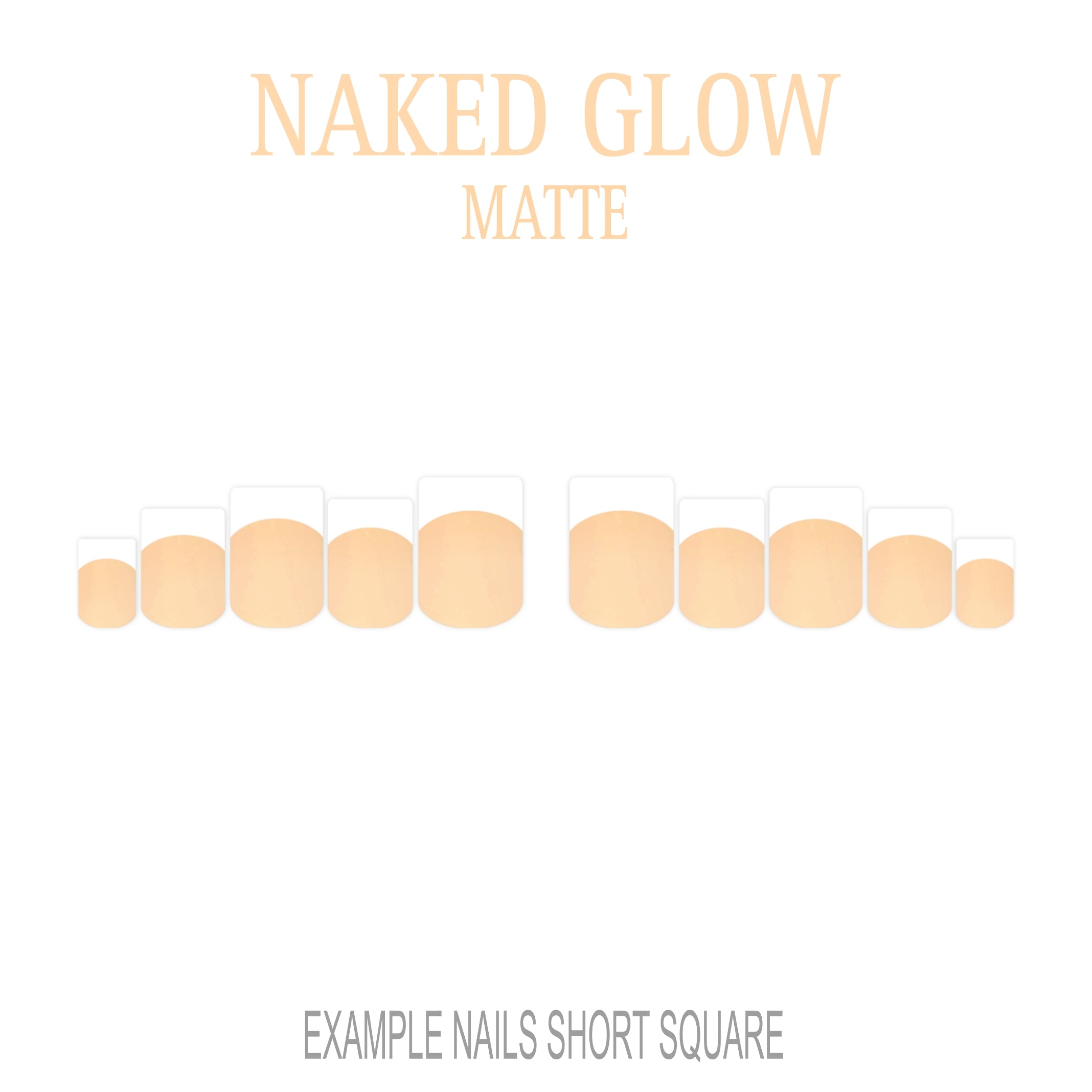 Naked Glow nude French tip nails