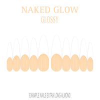 Naked Glow nude French tip nails