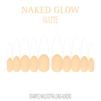 Naked Glow nude French tip nails