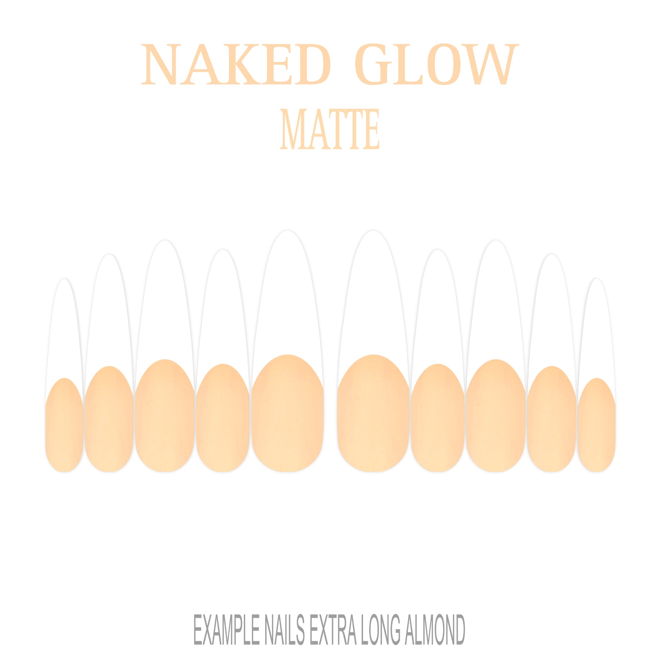 Naked Glow nude French tip nails