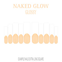Naked Glow nude French tip nails