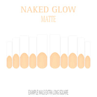 Naked Glow nude French tip nails